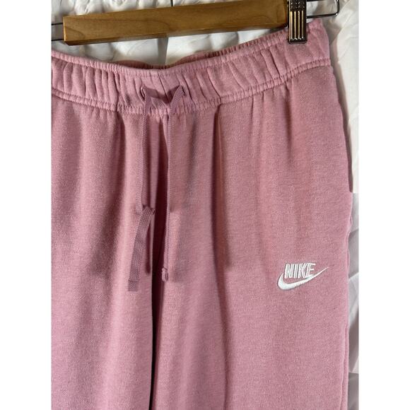 NIKE Jogger Womens Small Pink Sweatpants Loungewear Sporty Drawstring - Picture 2 of 5